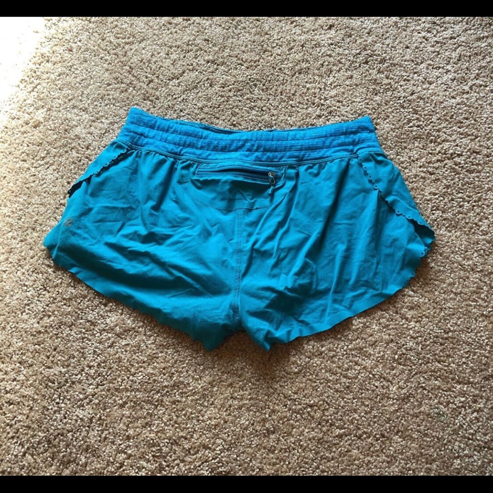 blue lululemon shorts